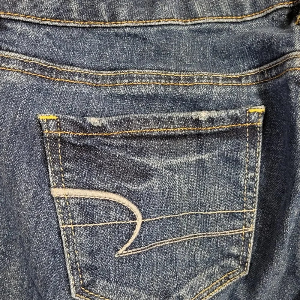 American Eagle Stretch Skinny Denim Jeans Size: 4 - Picture 6 of 10